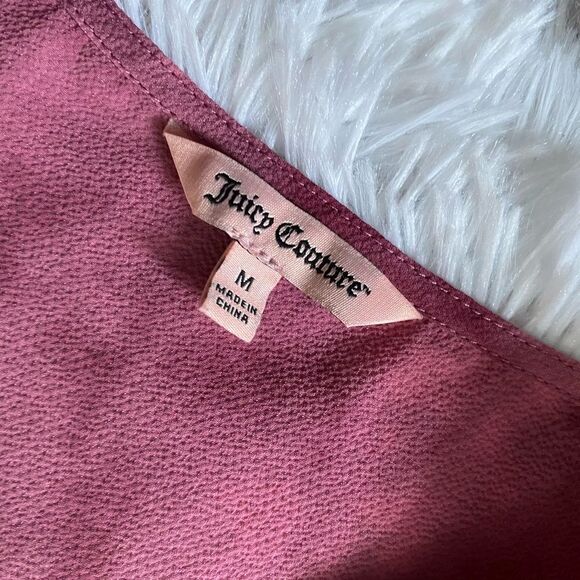Juicy Couture Top Bell Sleeve Pink Womens Size Medium - Picture 7 of 8